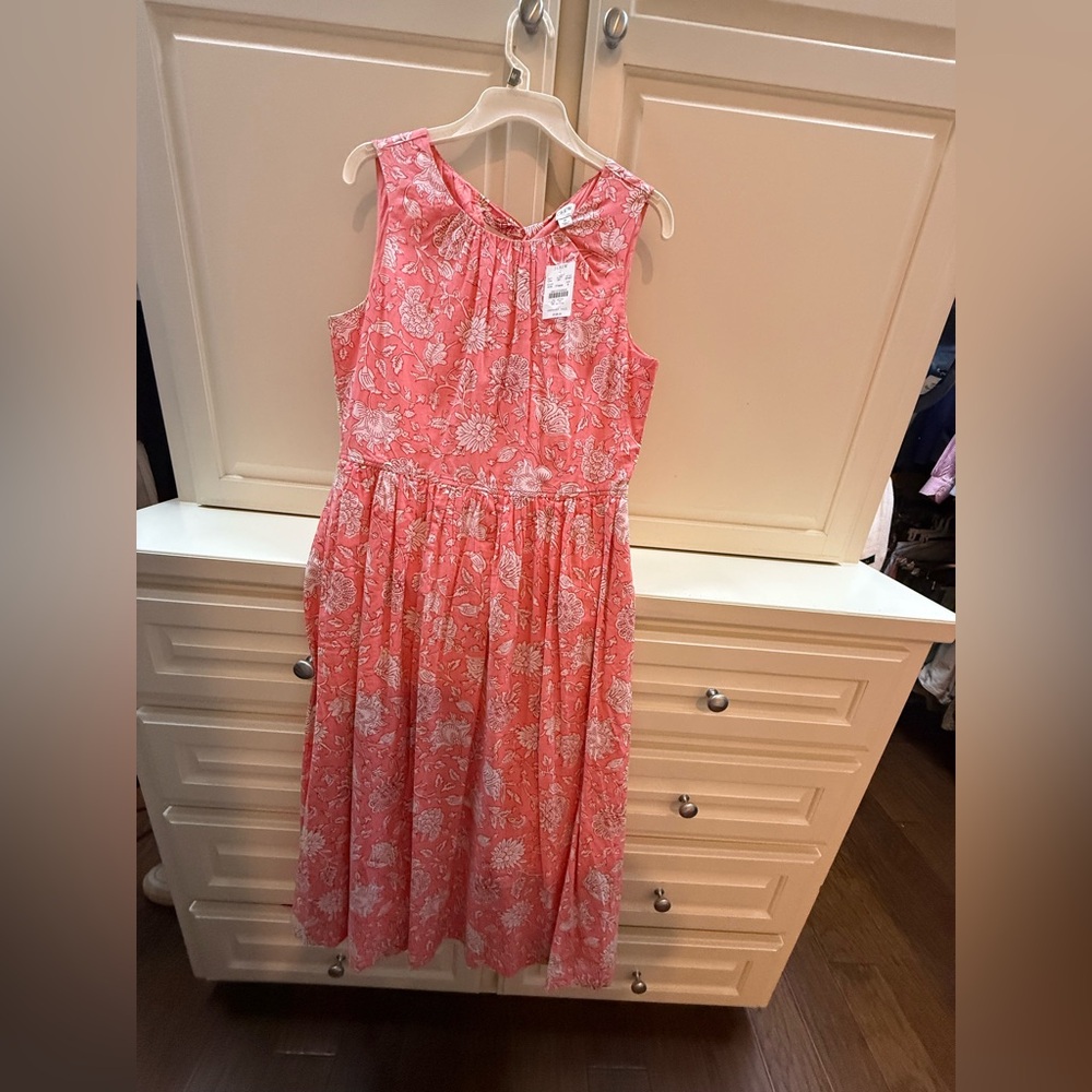 J. Crew Coral Floral Dress